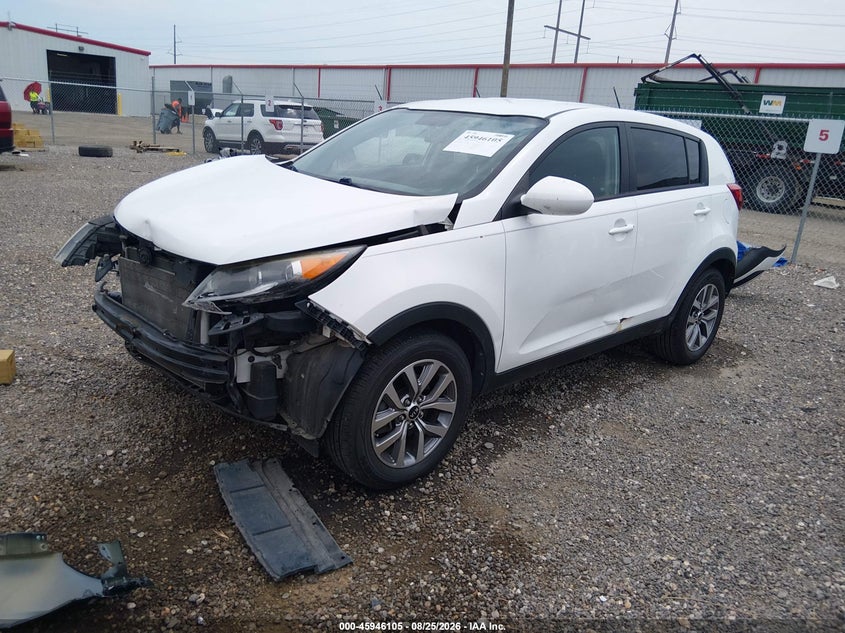 2014 Kia Sportage, Удар спереди, IAAI, VIN KNDPB3AC4E7598448 — фото 2