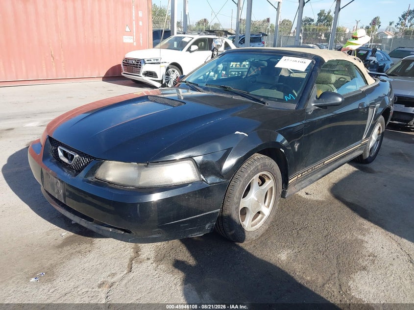 2001 Ford Mustang, Right Side, IAAI, VIN 1FAFP44431F216097 — photo 2