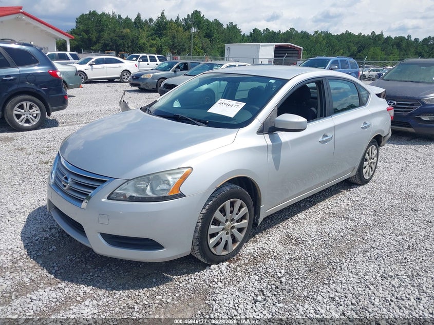 2014 Nissan Sentra, Удар ззаду, IAAI, VIN 3N1AB7AP9EL694459 — фото 2