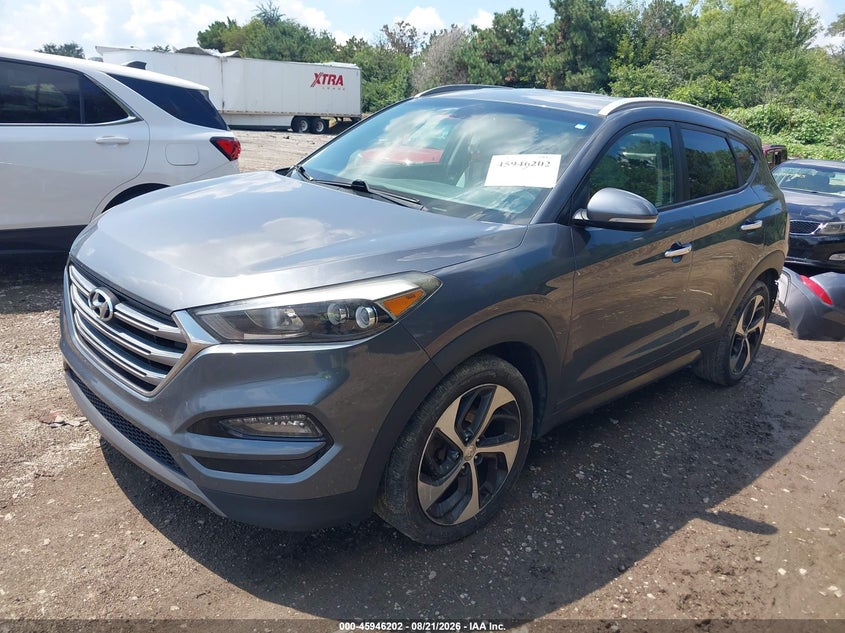 2016 Hyundai Tucson, Удар сзади, IAAI, VIN KM8J33A25GU033653 — фото 2