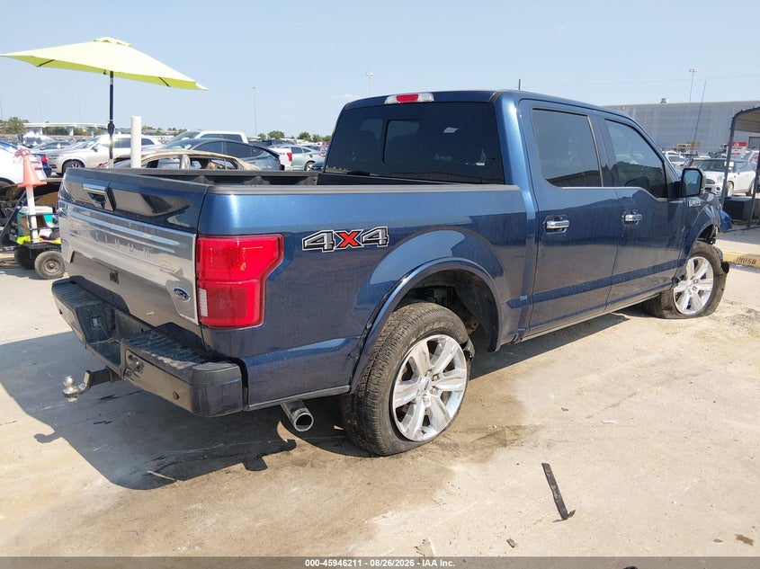 Vin: 1ftew1e54lfa78832, lot: 46445383, ford f-150 platinum 20204