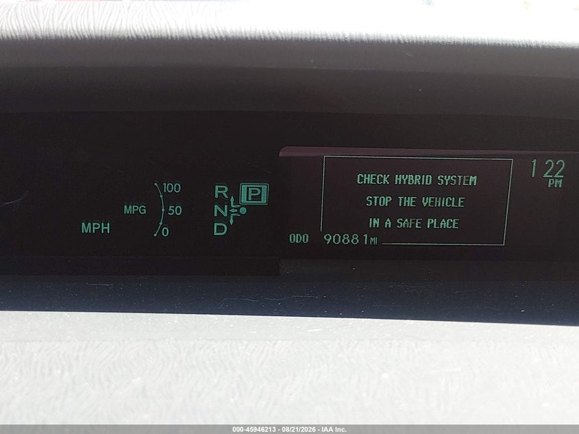 TOYOTA PRIUS 2012 VIN JTDKN3DU0C1606227
