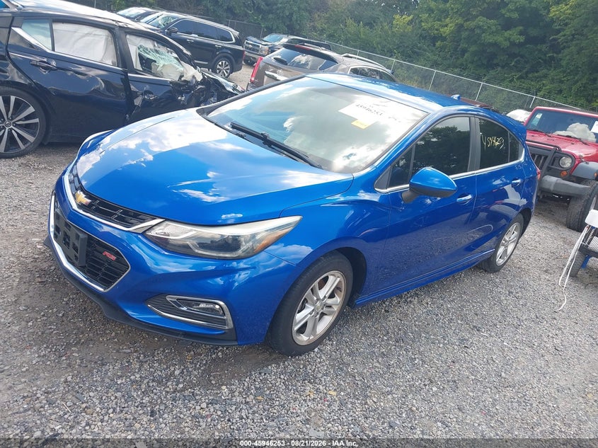 2018 Chevrolet Cruze, Затоплення, IAAI, VIN 3G1BD6SM8JS551859 — фото 2