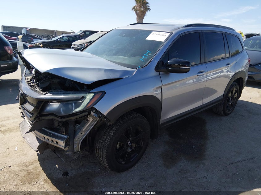 2022 Honda Pilot, Front End, IAAI, VIN 5FNYF6H85NB023054 — photo 2