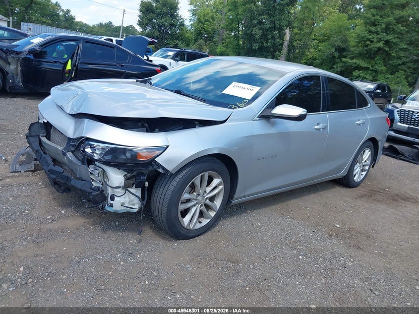 2017 Chevrolet Malibu, Удар спереду, IAAI, VIN 1G1ZE5ST3HF278051 — фото 2