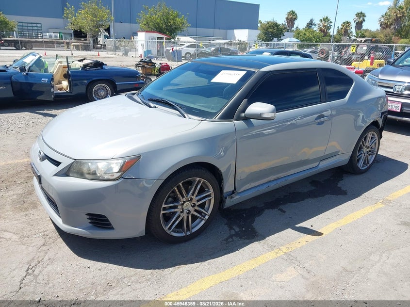2011 Scion tC, Left Rear, IAAI, VIN JTKJF5C71B3012757 — photo 2