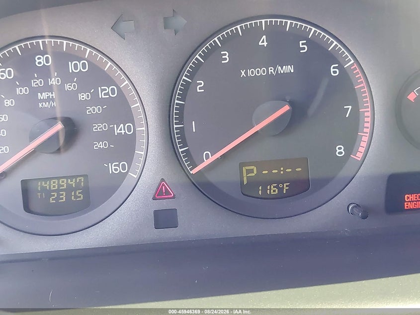 VOLVO S60 2001 VIN YV1RS61N212010964