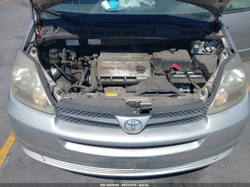 2004 TOYOTA SIENNA VAN 3.3L V-6 DOHC, VVT, 230HP