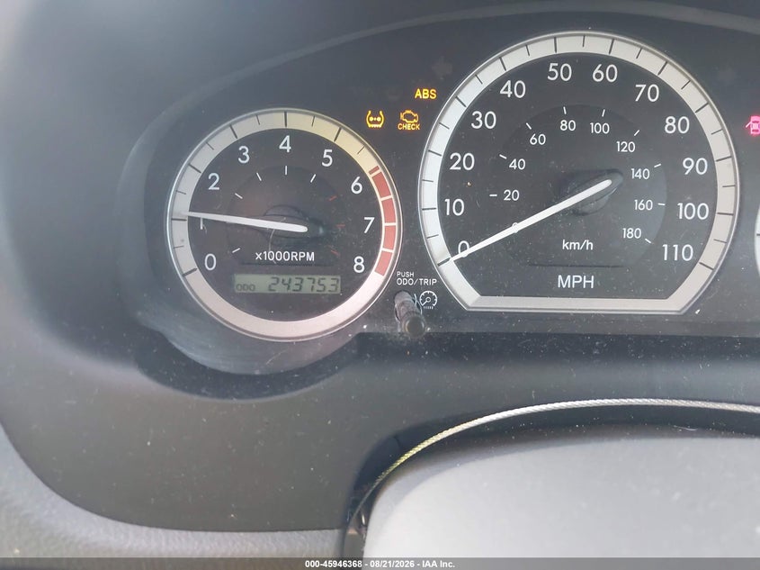 2004 TOYOTA SIENNA VAN 3.3L V-6 DOHC, VVT, 230HP