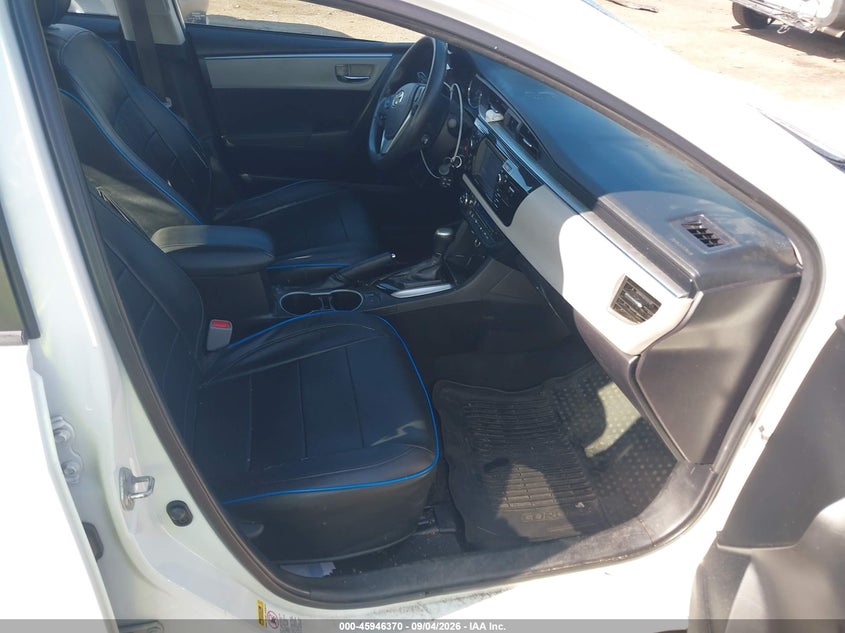 2015 TOYOTA COROLLA SEDAN 1.8L I-4 DOHC, VVT, 132HP