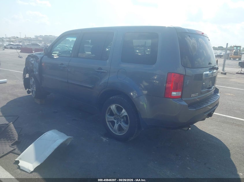 Vin: 5fnyf4h57cb011995, lot: 46445569, honda pilot ex-l 20123