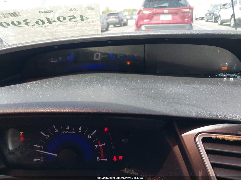 2014 HONDA CIVIC SEDAN 1.8L I-4 I-VTEC VVT, 143HP