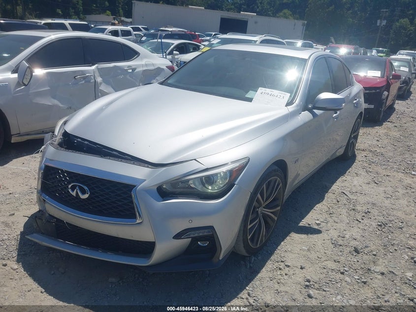 2020 Infiniti Q50 Luxe, Front End, IAAI, VIN JN1EV7AP4LM206482 — photo 2