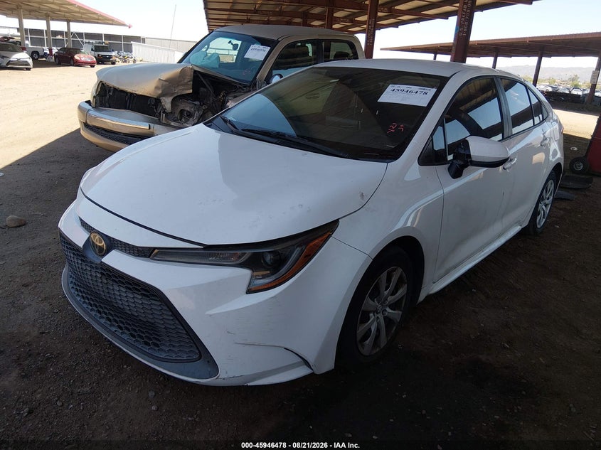 2021 Toyota Corolla, Rear, IAAI, VIN 5YFEPMAE5MP205327 — photo 2