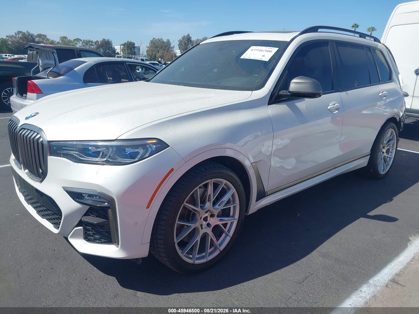 2021 BMW X7, Удар сзади, IAAI, VIN 5UXCX6C04M9G90023 — фото 2