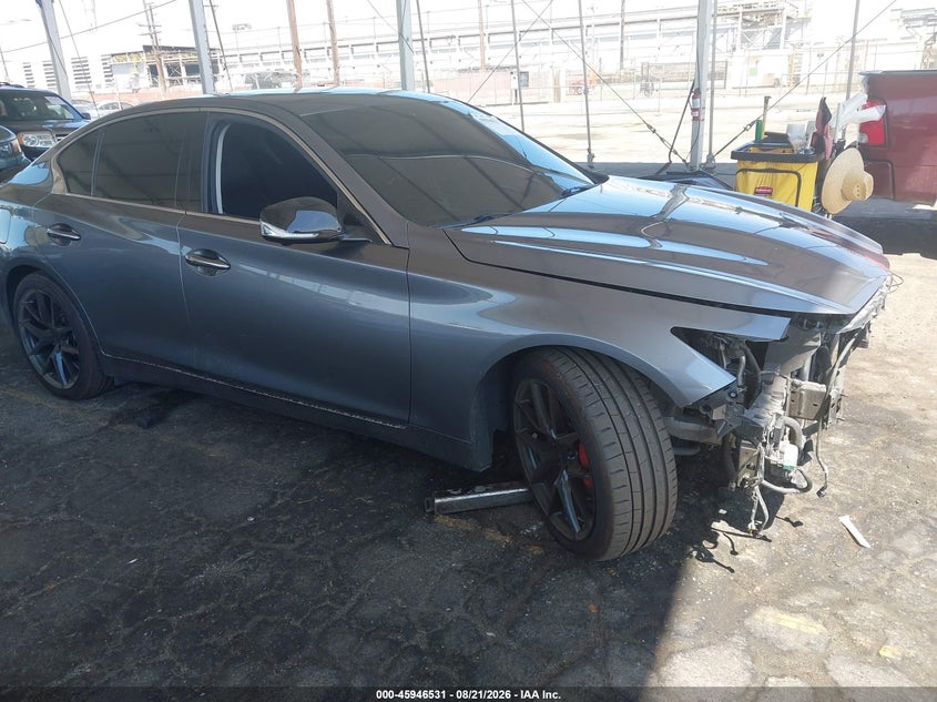 2021 Infiniti Q50 Luxe, Front, IAAI, VIN JN1EV7BP9MM707075