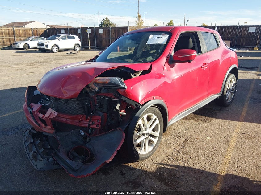 2016 Nissan Juke, Hail, IAAI, VIN JN8AF5MR2GT601447 — photo 2