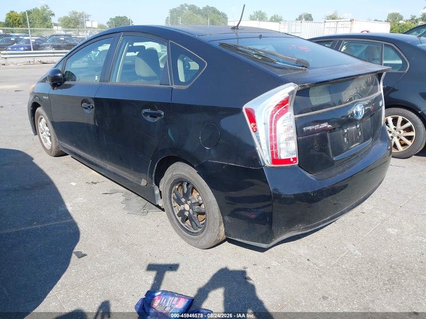 TOYOTA PRIUS 2012 VIN JTDKN3DU0C5396897