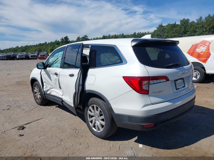 Vin: 5fnyf6h15mb013951, lot: 46445762, honda pilot awd lx 20213