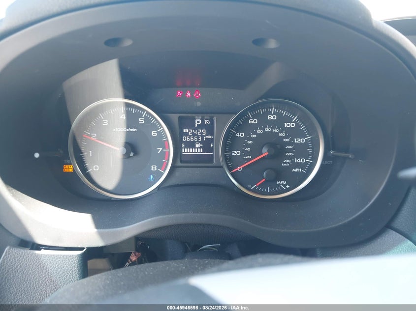 2015 SUBARU IMPREZA SEDAN 2.0L H-4 DOHC, VVT, 148HP