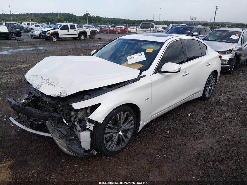 2018 Infiniti Q50, Удар спереду, IAAI, VIN JN1EV7AP6JM365680 — фото 2