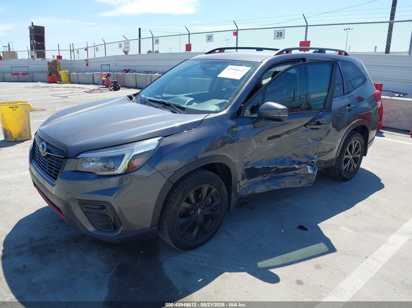 2021 Subaru Forester, Left Side, IAAI, VIN JF2SKARC9MH479470 — photo 2