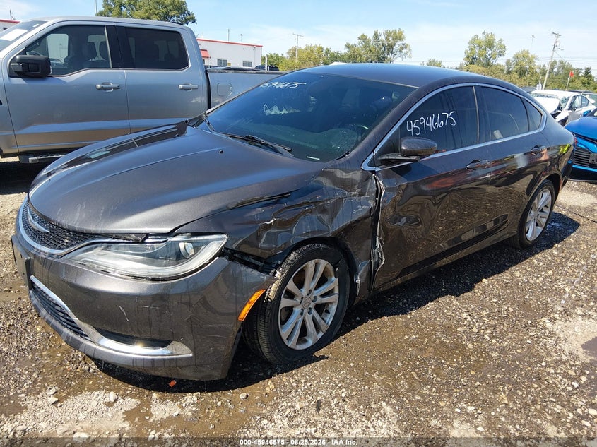 Vin: 1c3cccab8fn600707, lot: 46445847, chrysler 200 limited 20152