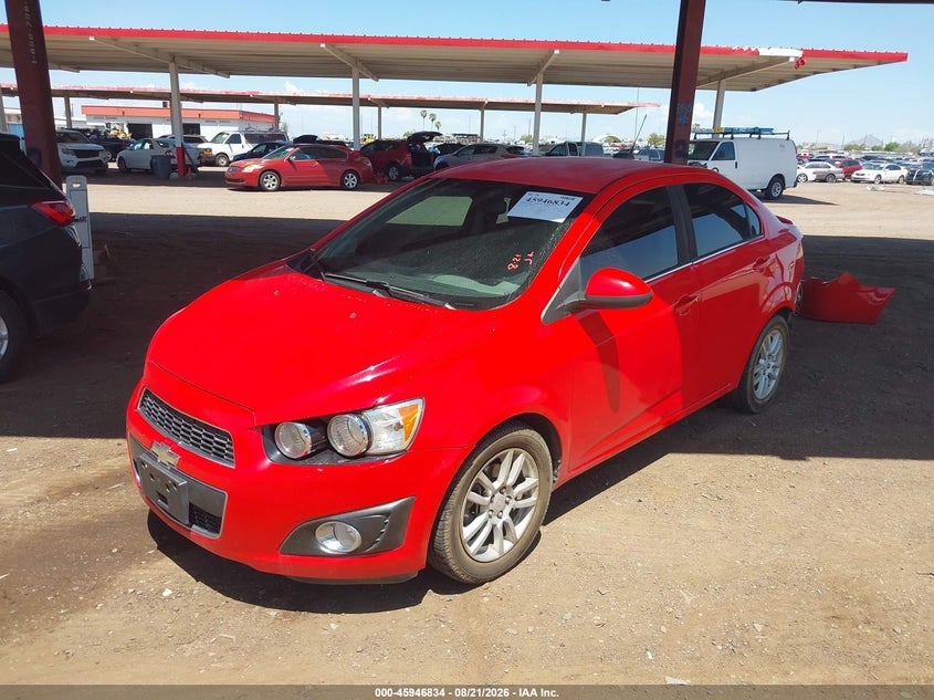 2015 Chevrolet Sonic, Rear, IAAI, VIN 1G1JC5SH6F4178212 — photo 2