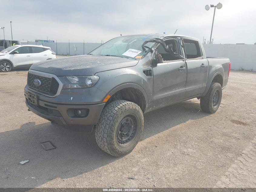 2019 Ford Ranger, Левый бок, IAAI, VIN 1FTER4FH5KLA20102 — фото 2