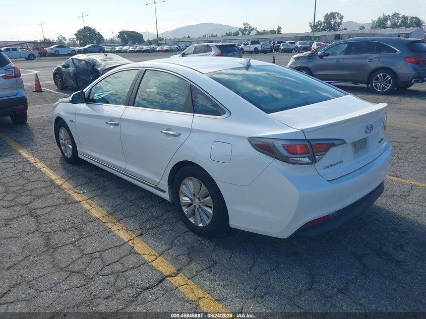Vin: kmhe24l18ga041682, lot: 46446059, hyundai sonata hybrid se 20163