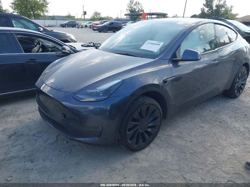 2023 Tesla Model Y, Left & Right Side, IAAI, VIN 7SAYGDEF1PF864413 — photo 2