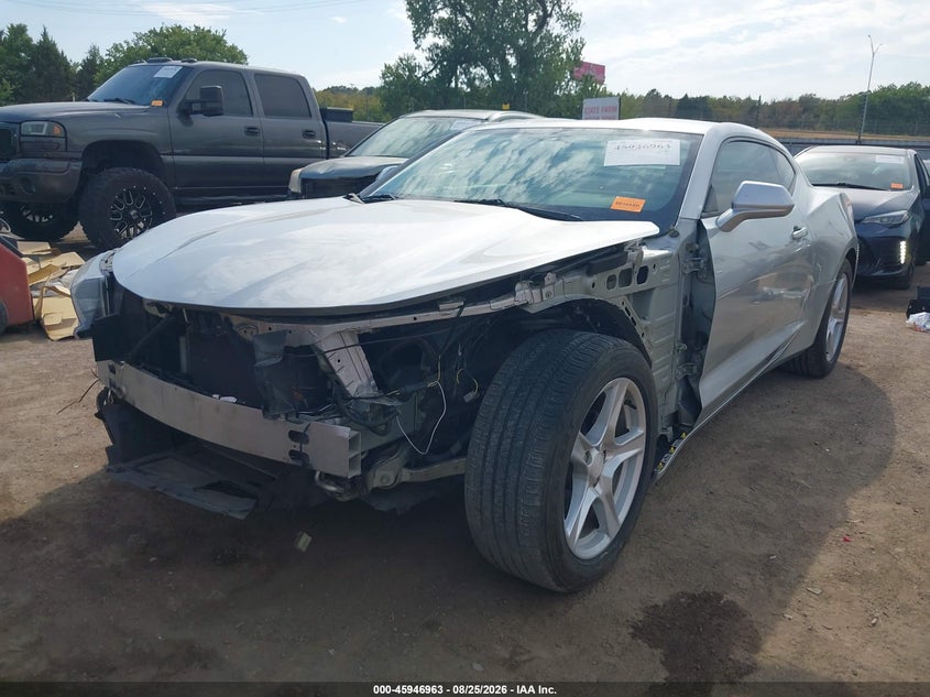 2016 Chevrolet Camaro, Удар спереду, IAAI, VIN 1G1FB1RS3G0126290 — фото 2