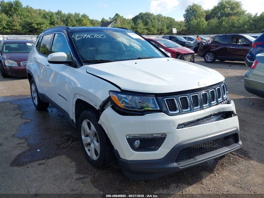 Vin: 3c4njdbb4kt803084, lot: 46446152, jeep compass latitude 4x4 20191