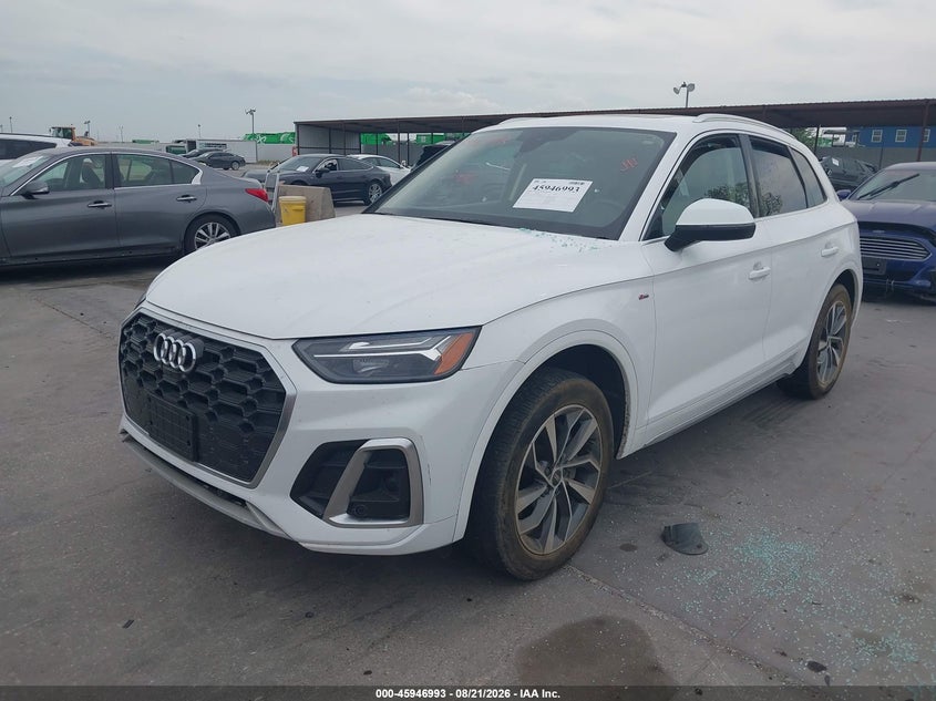 2022 Audi Q5, Right Side, IAAI, VIN WA1EAAFY5N2076129 — photo 2