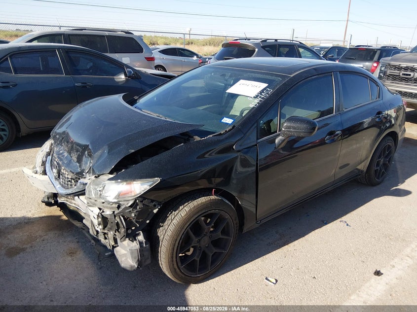 2015 Honda Civic, Front End, IAAI, VIN 2HGFB2F86FH514213 — photo 2