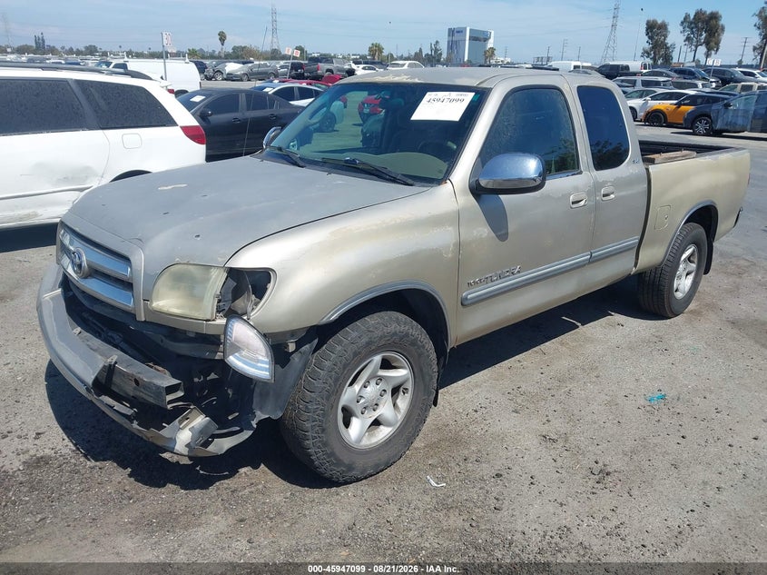 2004 Toyota Tundra Sr5 V8, Front End, IAAI, VIN 5TBRT34114S453381 — photo 2