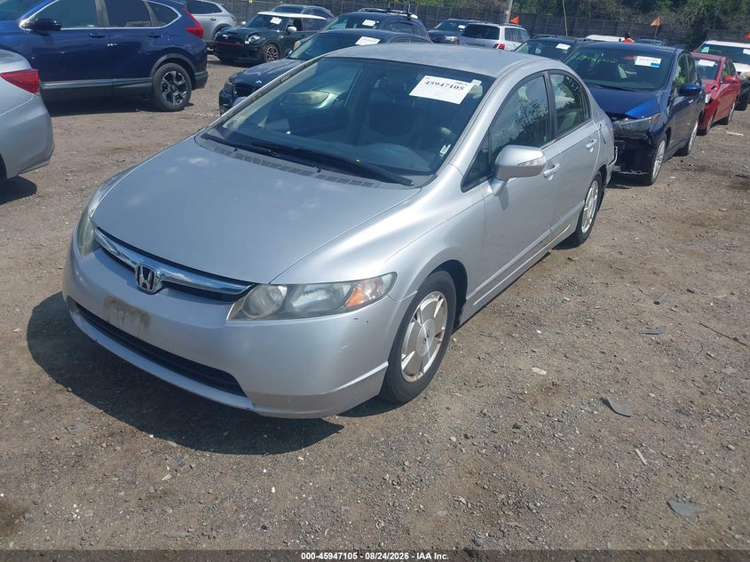 2006 Honda Civic, Rear, IAAI, VIN JHMFA36266S005460 — photo 2