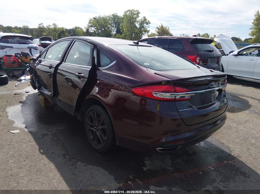 2018 FORD FUSION auction photo 3