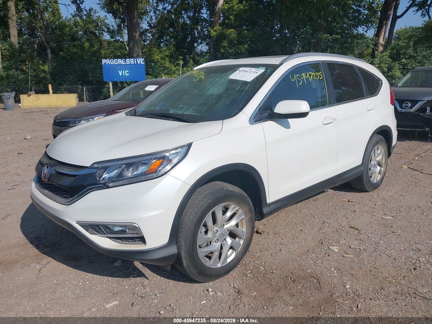 2015 Honda CR-V, Затопление, IAAI, VIN 5J6RM4H70FL044652 — фото 2