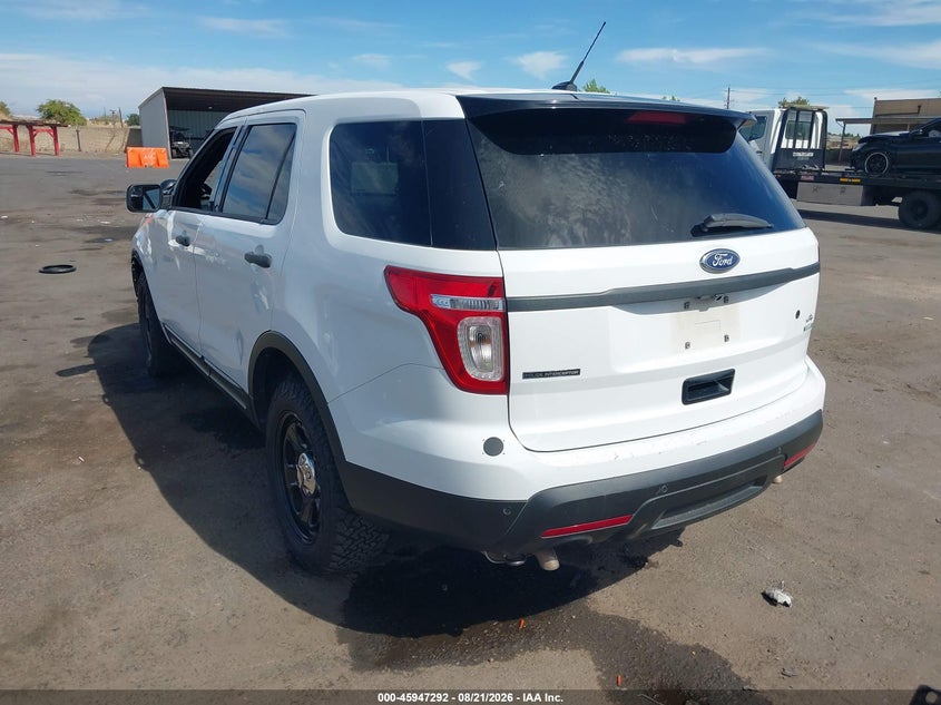 Vin: 1fm5k8ar1dgb90542, lot: 46446464, ford utility police interceptor 20133