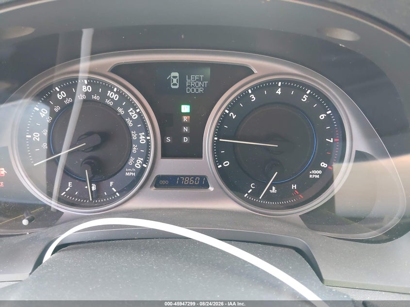 LEXUS IS 250 2010 VIN JTHBF5C22A5109306