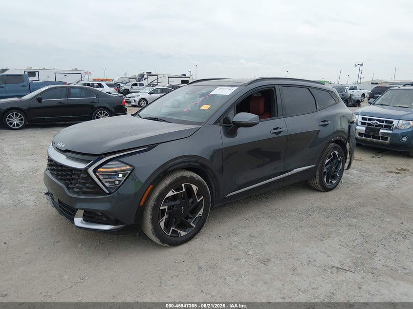 2023 Kia Sportage Sx-Prestige, Удар сзади, IAAI, VIN 5XYK53AF0PG042848 — фото 2