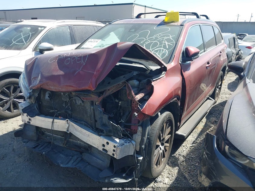 Vin: 5tdkzrfh3hs524414, lot: 46446551, toyota highlander se 20172