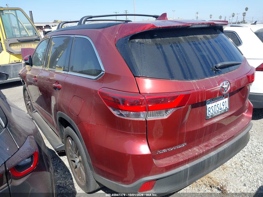 Vin: 5tdkzrfh3hs524414, lot: 46446551, toyota highlander se 20173