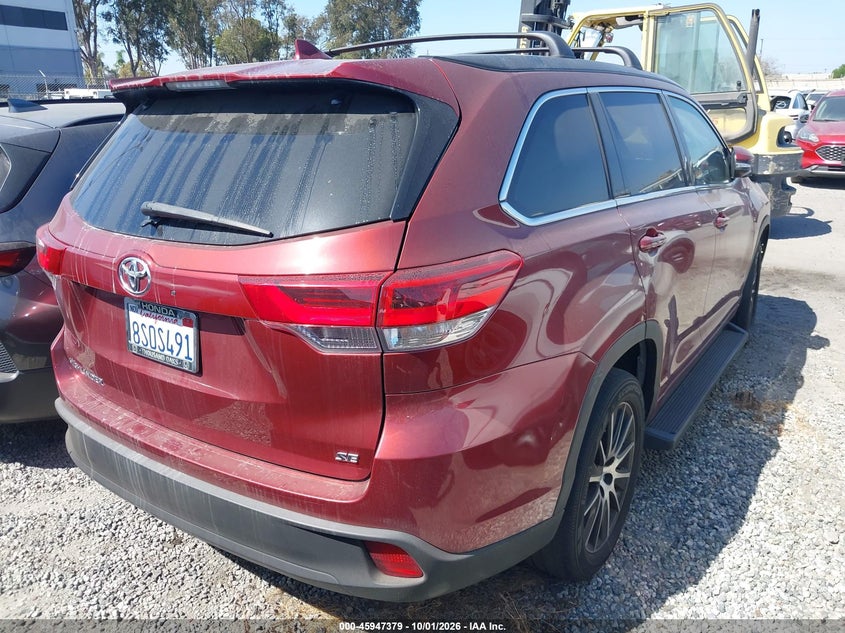 Vin: 5tdkzrfh3hs524414, lot: 46446551, toyota highlander se 20174