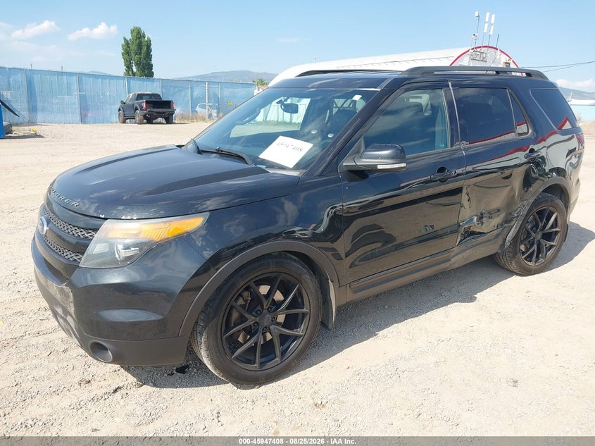 2015 Ford Explorer, Left Side, IAAI, VIN 1FM5K8GT4FGB99578 — photo 2