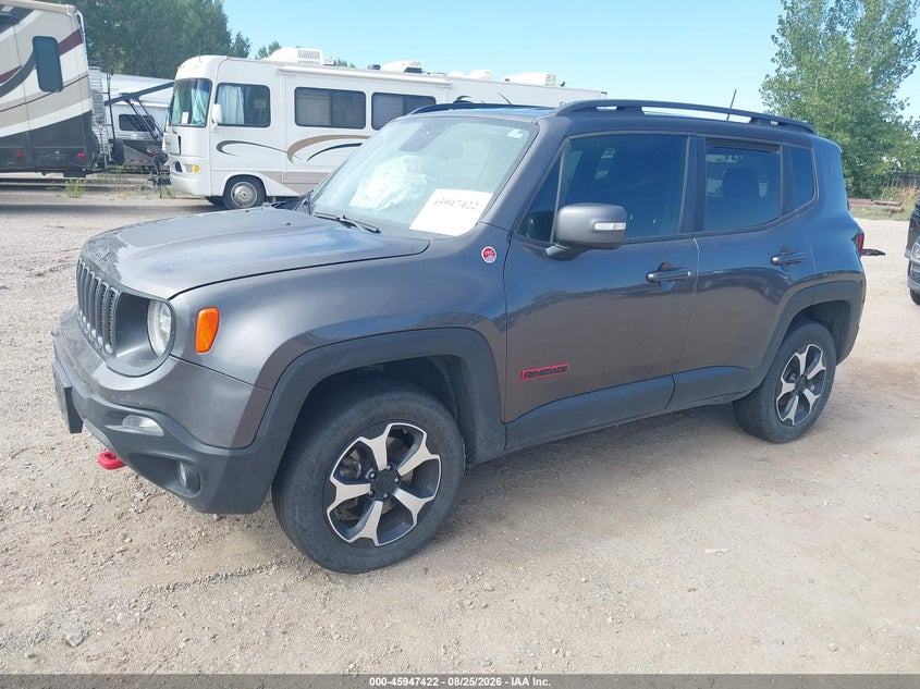 Vin: zacnjbc13kpk48210, lot: 46446594, jeep renegade trailhawk 4x4 20192