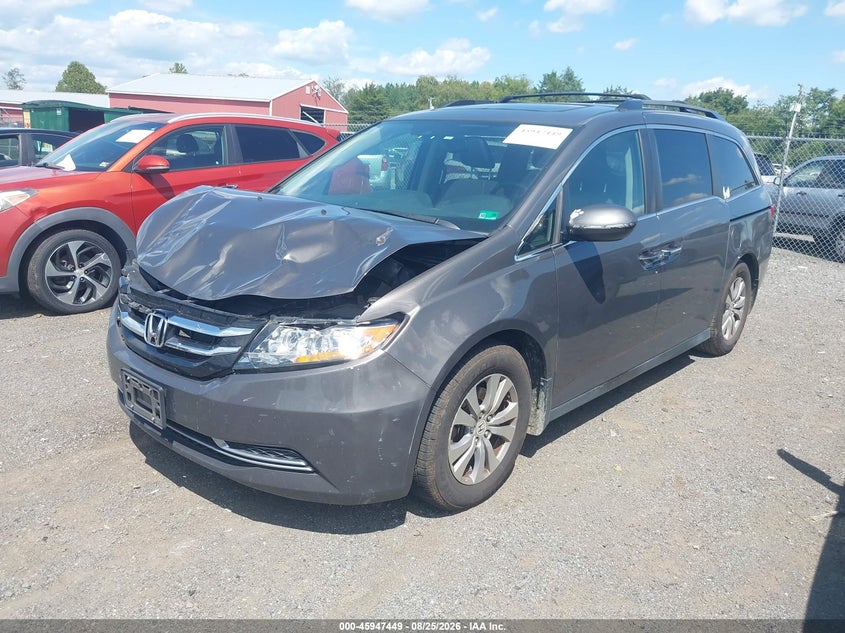Vin: 5fnrl5h61eb039189, lot: 46446621, honda odyssey ex-l 20142