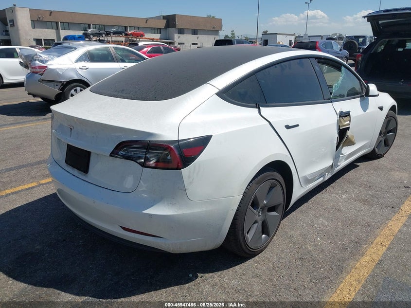Vin: 5yj3e1ea7mf003524, lot: 46446658, tesla model 3 standard range plus rear-wheel drive 20214