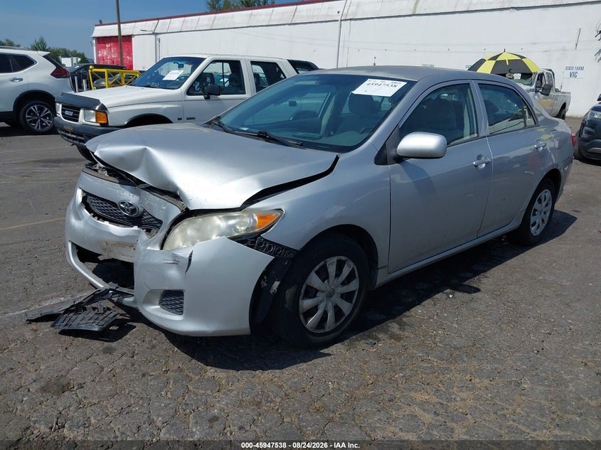 2010 Toyota Corolla, Front End, IAAI, VIN 1NXBU4EE5AZ241695 — photo 2
